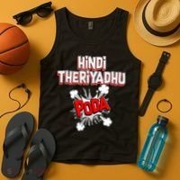 Hindi Theriyathu Poda Hindi Imposition Tank Top thumb 4