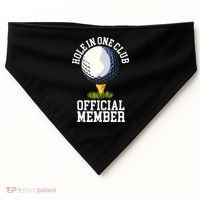 Hole In One Club Golf Club Golfer Hole In One USA-Made Doggie Bandana thumb 0