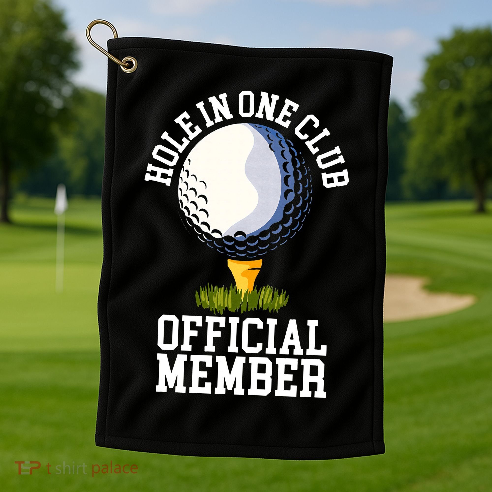 Hole In One Club Golf Club Golfer Hole In One Golf Towel