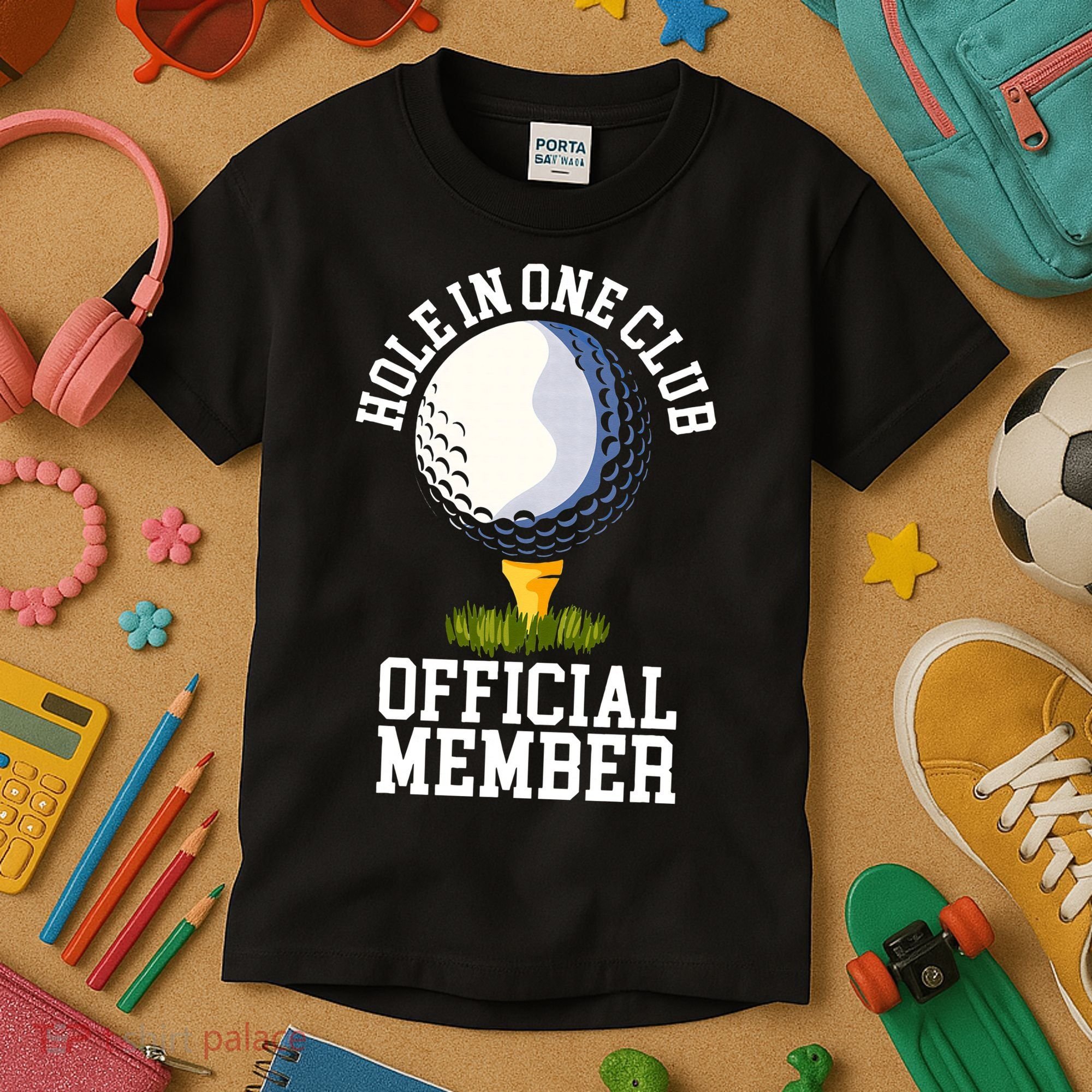 Hole In One Club Golf Club Golfer Hole In One Kids T-Shirt