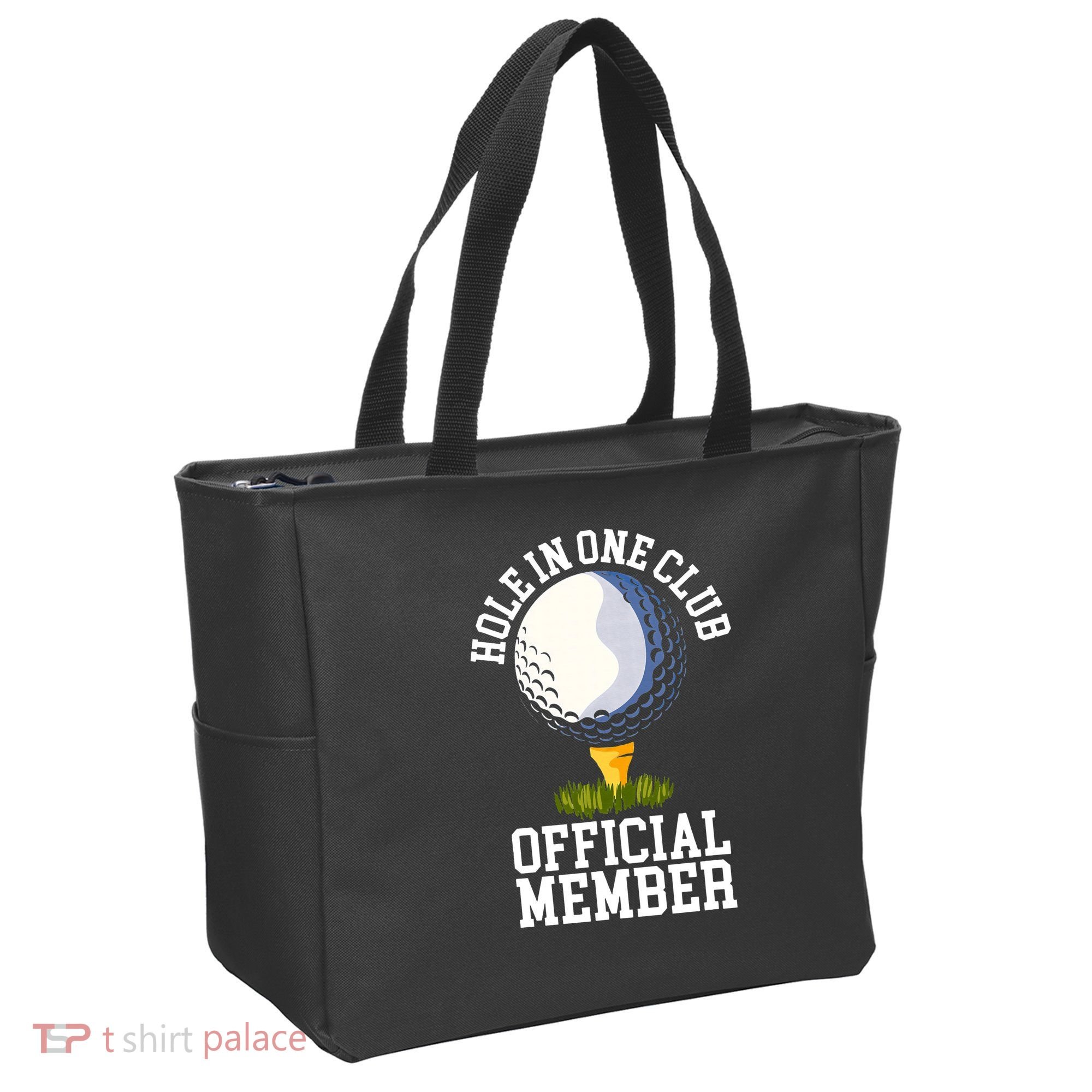 Hole In One Club Golf Club Golfer Hole In One Tote Bag
