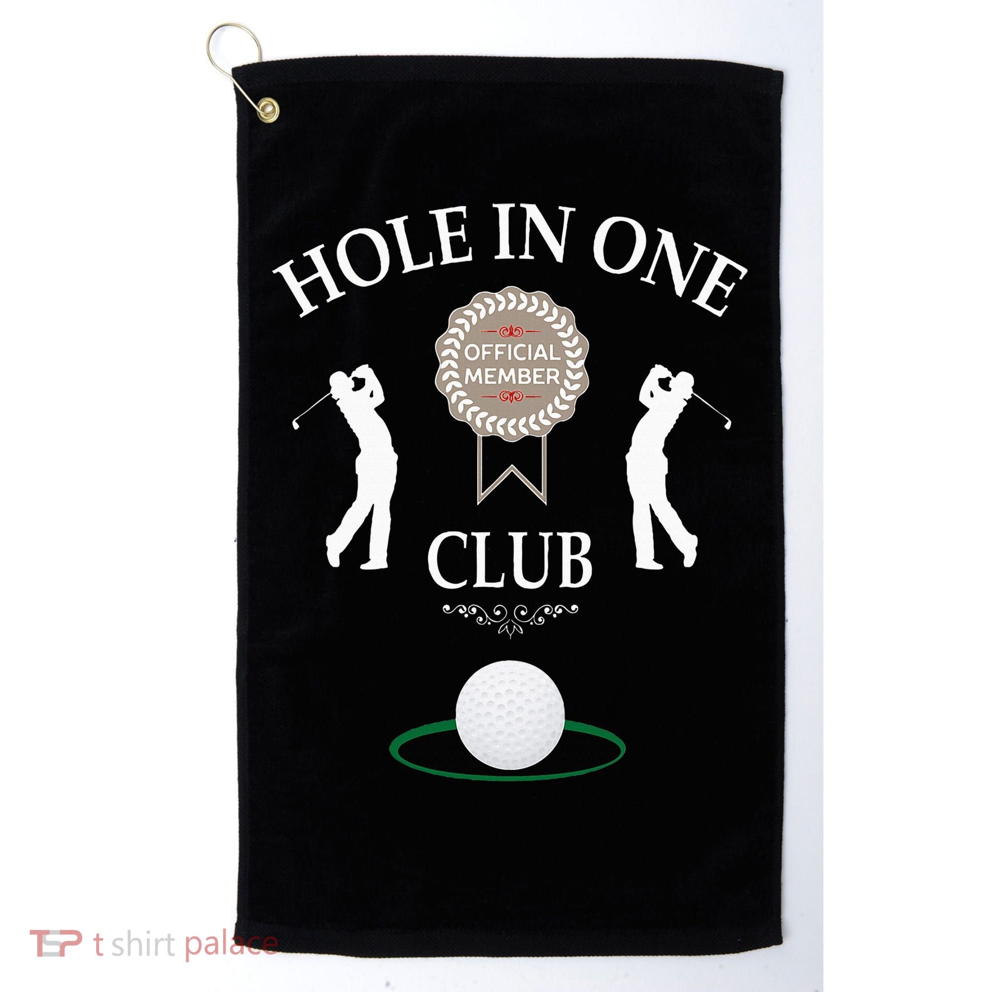 Hole In One Club Funny Golf Humor Golf Towel