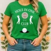 Hole In One Club Funny Golf Humor Women's T-Shirt thumb 2