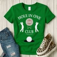 Hole In One Club Funny Golf Humor Women's T-Shirt thumb 3
