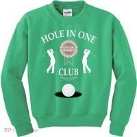Hole In One Club Funny Golf Humor Kids Sweatshirt thumb 0