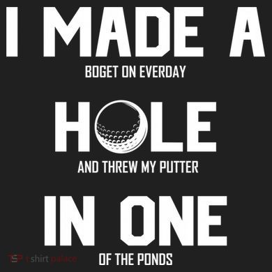 Hole In One Golf Gag Comfort Colors T-Shirt