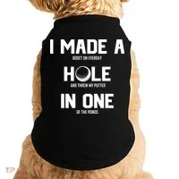 Hole In One Golf Gag Doggie Tank thumb 0