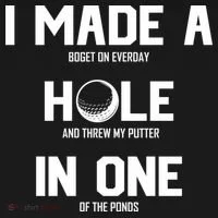 Hole In One Golf Gag Doggie Tank thumb 4