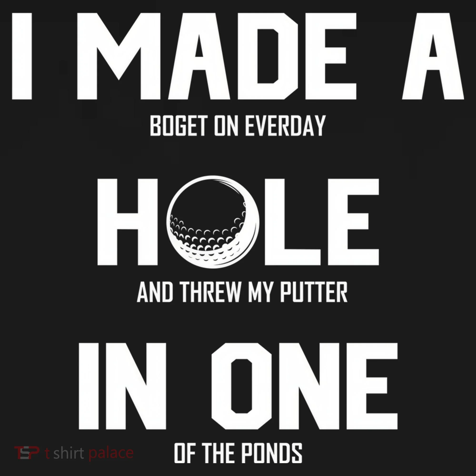 Hole In One Golf Gag Doggie Tank