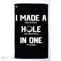 Hole In One Golf Gag Golf Towel thumb 0