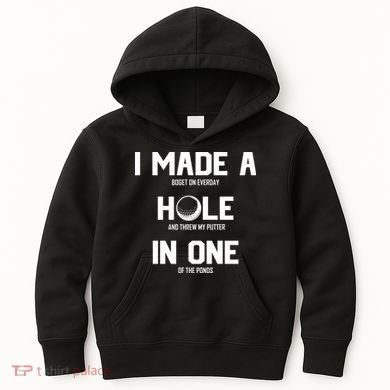 Hole In One Golf Gag Kids Hoodie