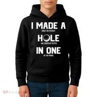 Hole In One Golf Gag Kids Hoodie thumb 4