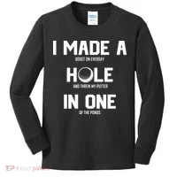 Hole In One Golf Gag Kids Long Sleeve Shirt thumb 0