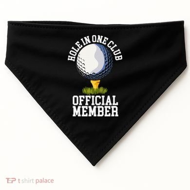 Hole In One Club Golfing Design For Golfer Golf USA-Made Doggie Bandana