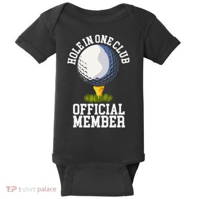 Hole In One Club Golfing Design For Golfer Golf Baby Bodysuit
