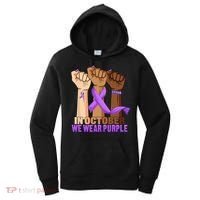Hand In October Purple Dv Domestic Violence Awareness Month Women's Hoodie thumb 0