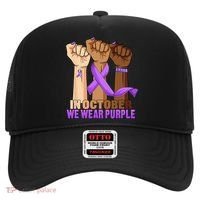 Hand In October Purple Dv Domestic Violence Awareness Month Hat thumb 0
