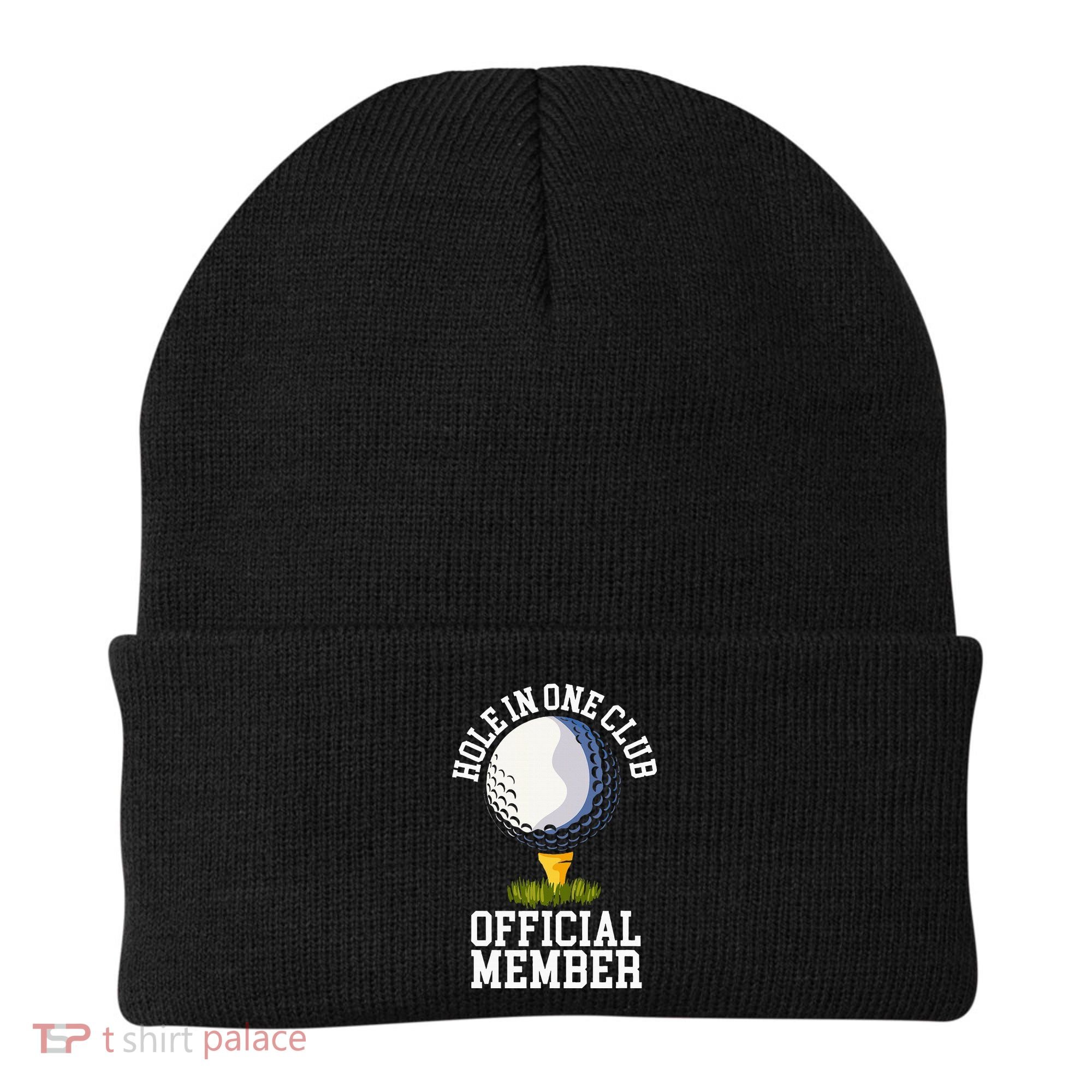 Hole In One Club Golf Club Golfer Hole In One Beanie
