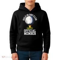 Hole In One Club Golf Club Golfer Hole In One Kids Hoodie thumb 4
