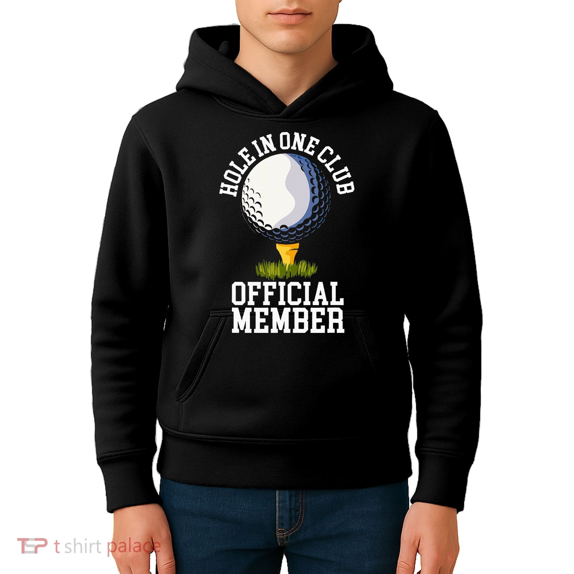 Hole In One Club Golf Club Golfer Hole In One Kids Hoodie