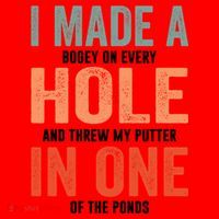 Hole In One Funny I Made A Bogey On Every Hole Golf Funny Gift Santa Hat thumb 1