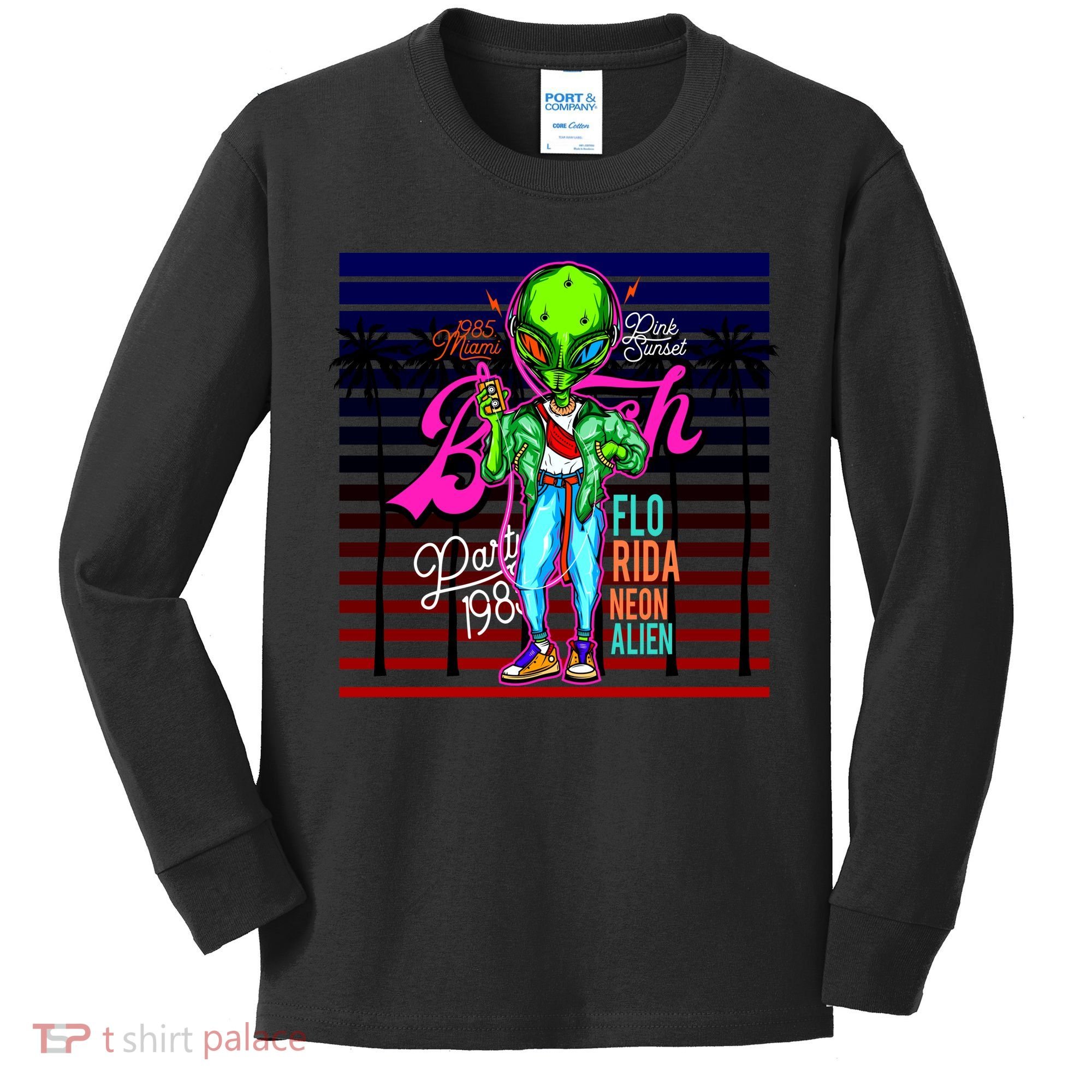 Hip Alien Kids Long Sleeve Shirt
