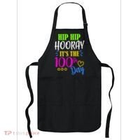 HIP HIP Hooray Its The 100th Day Of School  Apron thumb 0