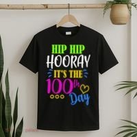 HIP HIP Hooray Its The 100th Day Of School  T-Shirt thumb 2