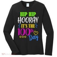 HIP HIP Hooray Its The 100th Day Of School  Women's Long Sleeve Shirt thumb 0