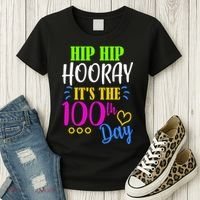 HIP HIP Hooray Its The 100th Day Of School  Women's T-Shirt thumb 3