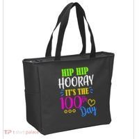 HIP HIP Hooray Its The 100th Day Of School  Tote Bag thumb 2