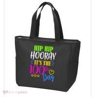 HIP HIP Hooray Its The 100th Day Of School  Tote Bag thumb 3