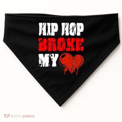 Hip Hop Broke My Heart USA-Made Doggie Bandana