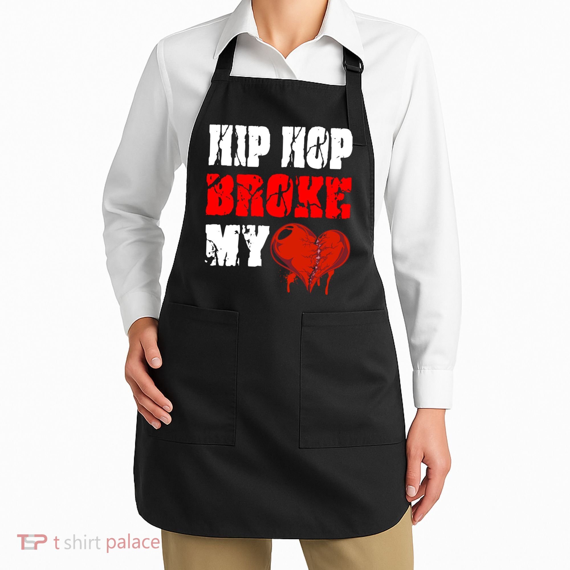 Hip Hop Broke My Heart Apron