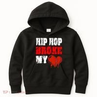 Hip Hop Broke My Heart Kids Hoodie thumb 0