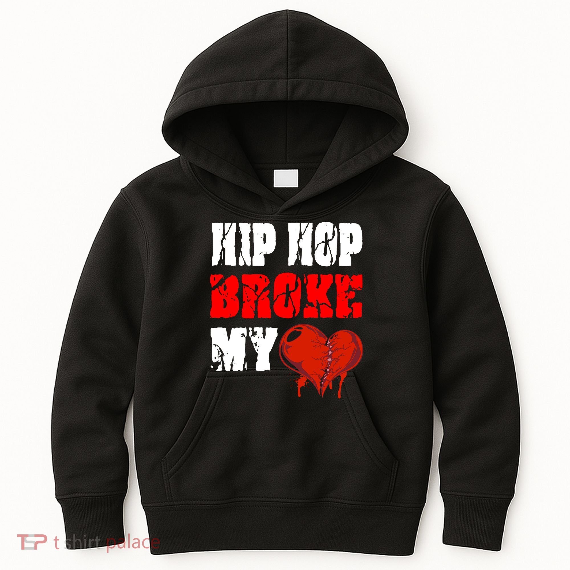 Hip Hop Broke My Heart Kids Hoodie