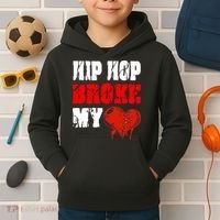 Hip Hop Broke My Heart Kids Hoodie thumb 2