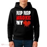 Hip Hop Broke My Heart Kids Hoodie thumb 4