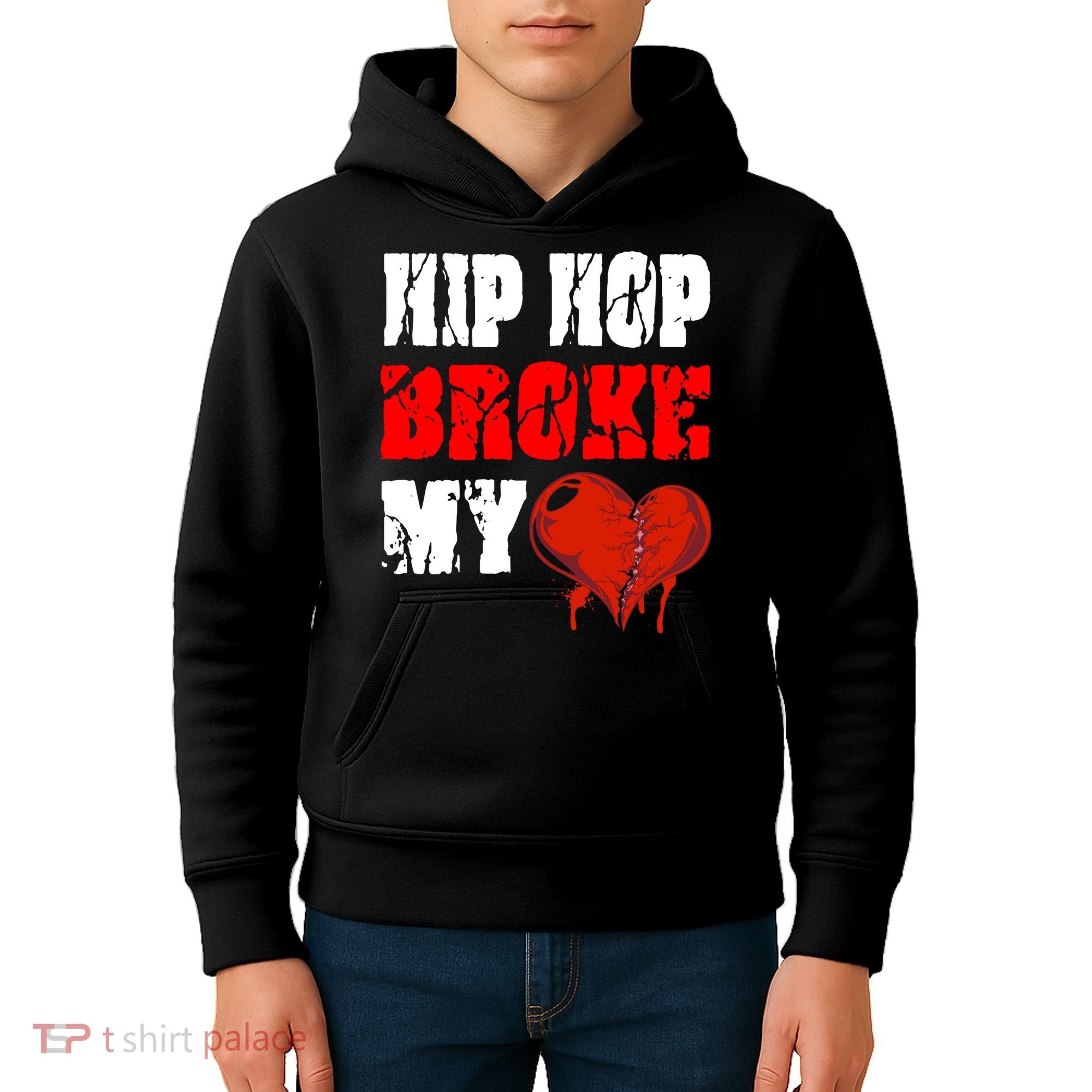 Hip Hop Broke My Heart Kids Hoodie