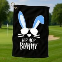 Hip Hop Bunny Golf Towel thumb 1