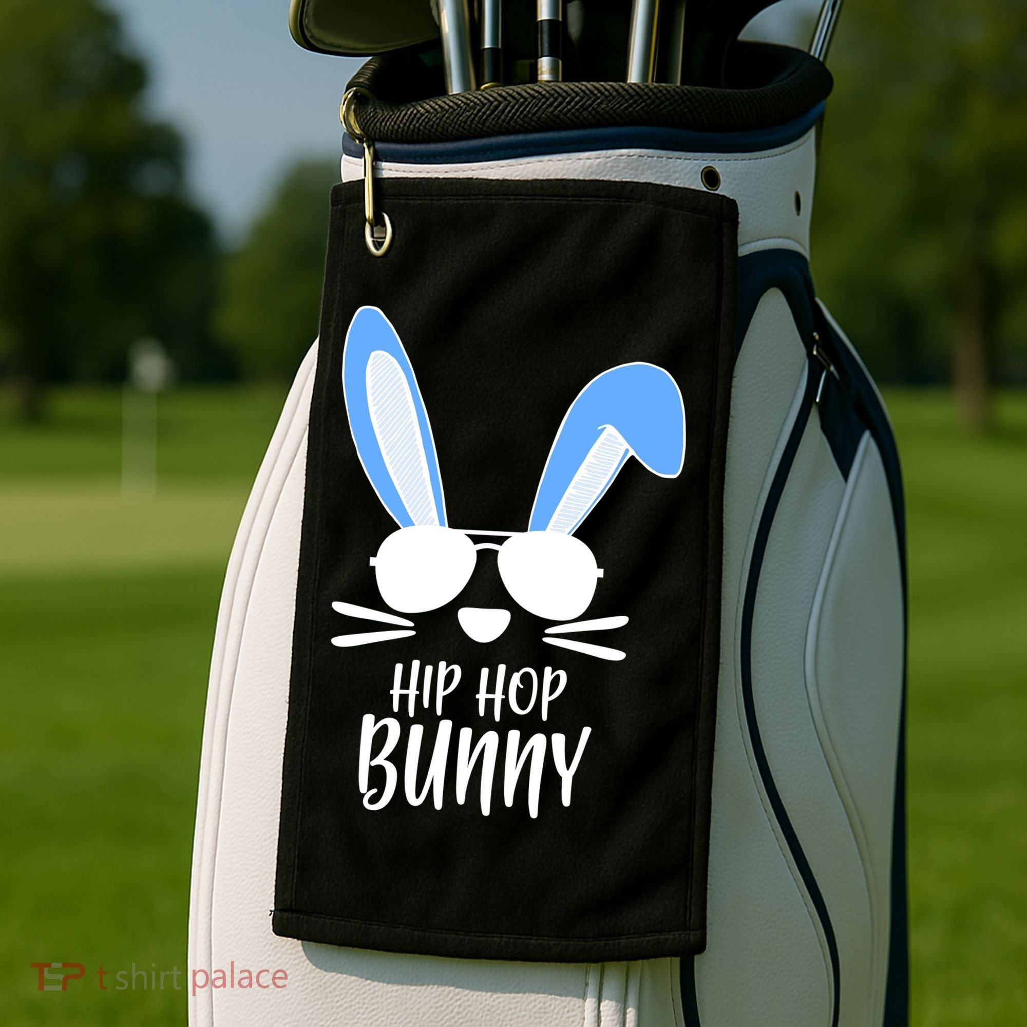 Hip Hop Bunny Golf Towel