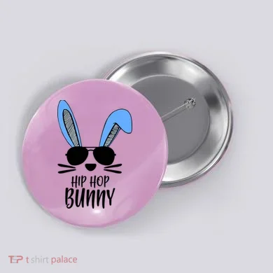 Hip Hop Bunny Button