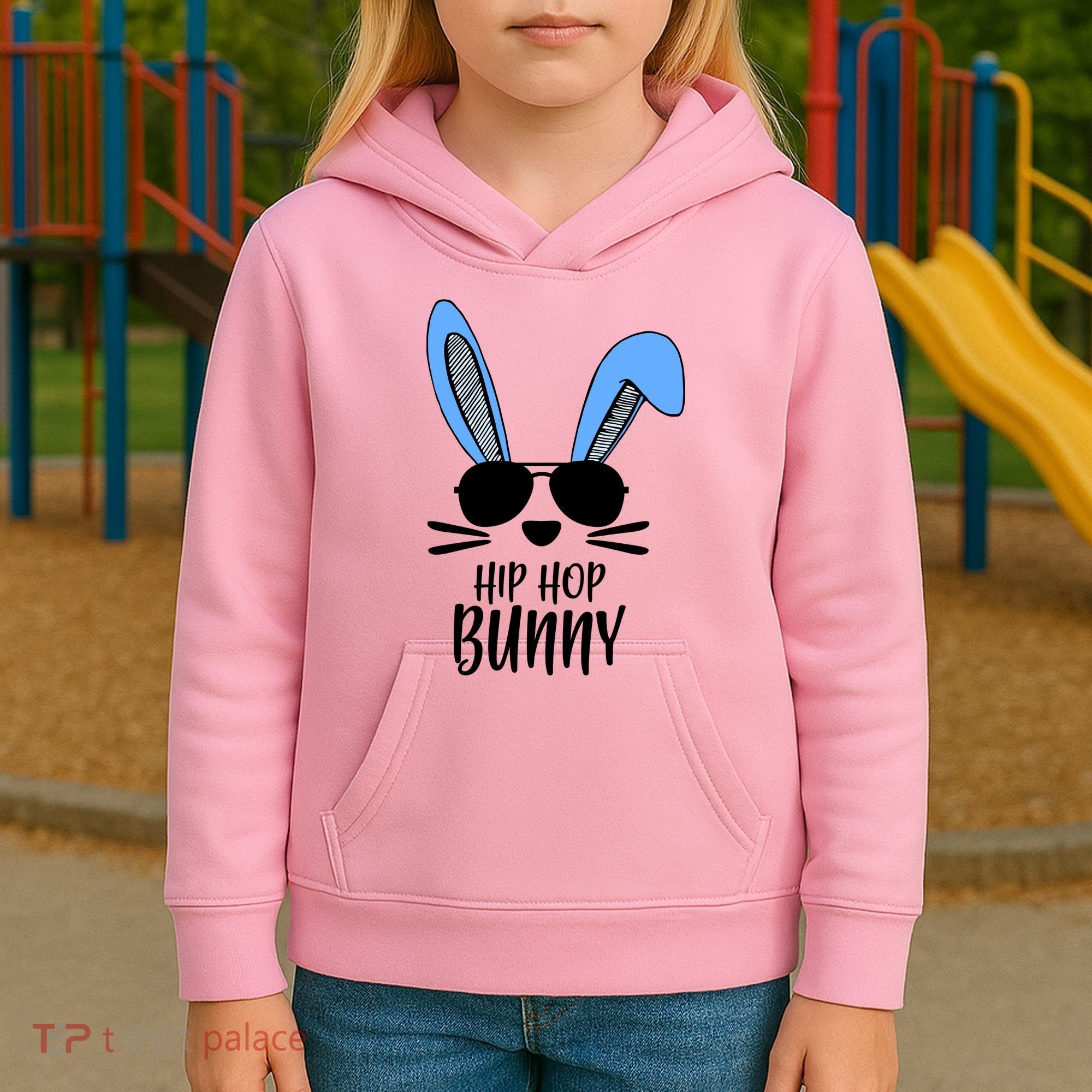 Hip Hop Bunny Kids Hoodie