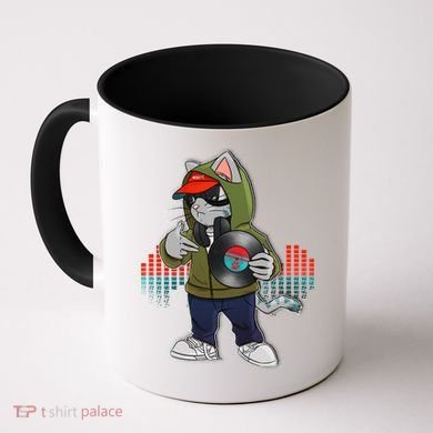 Hip Hop DJ Cat Catnip Records Coffee Mug