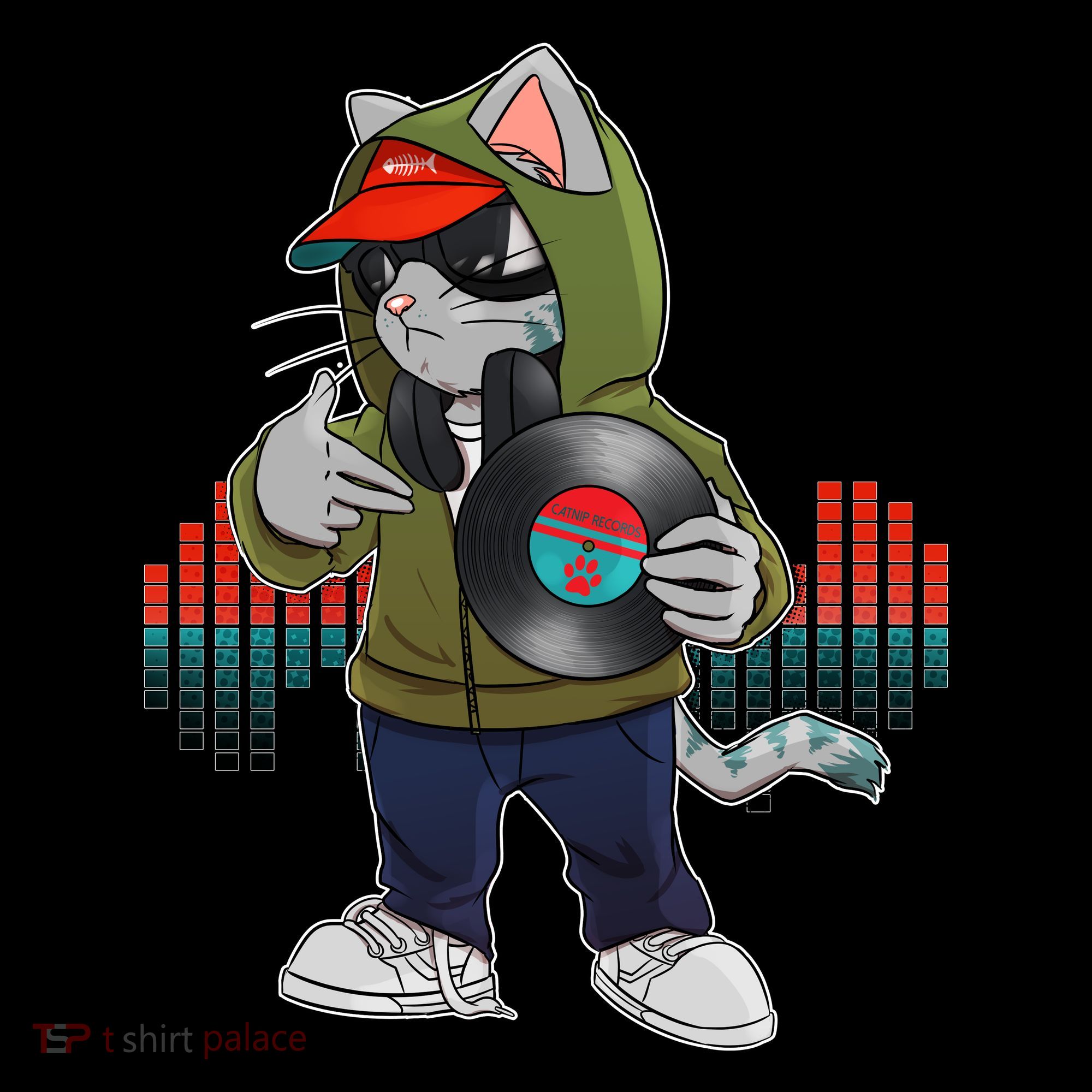 Hip Hop DJ Cat Catnip Records Coffee Mug