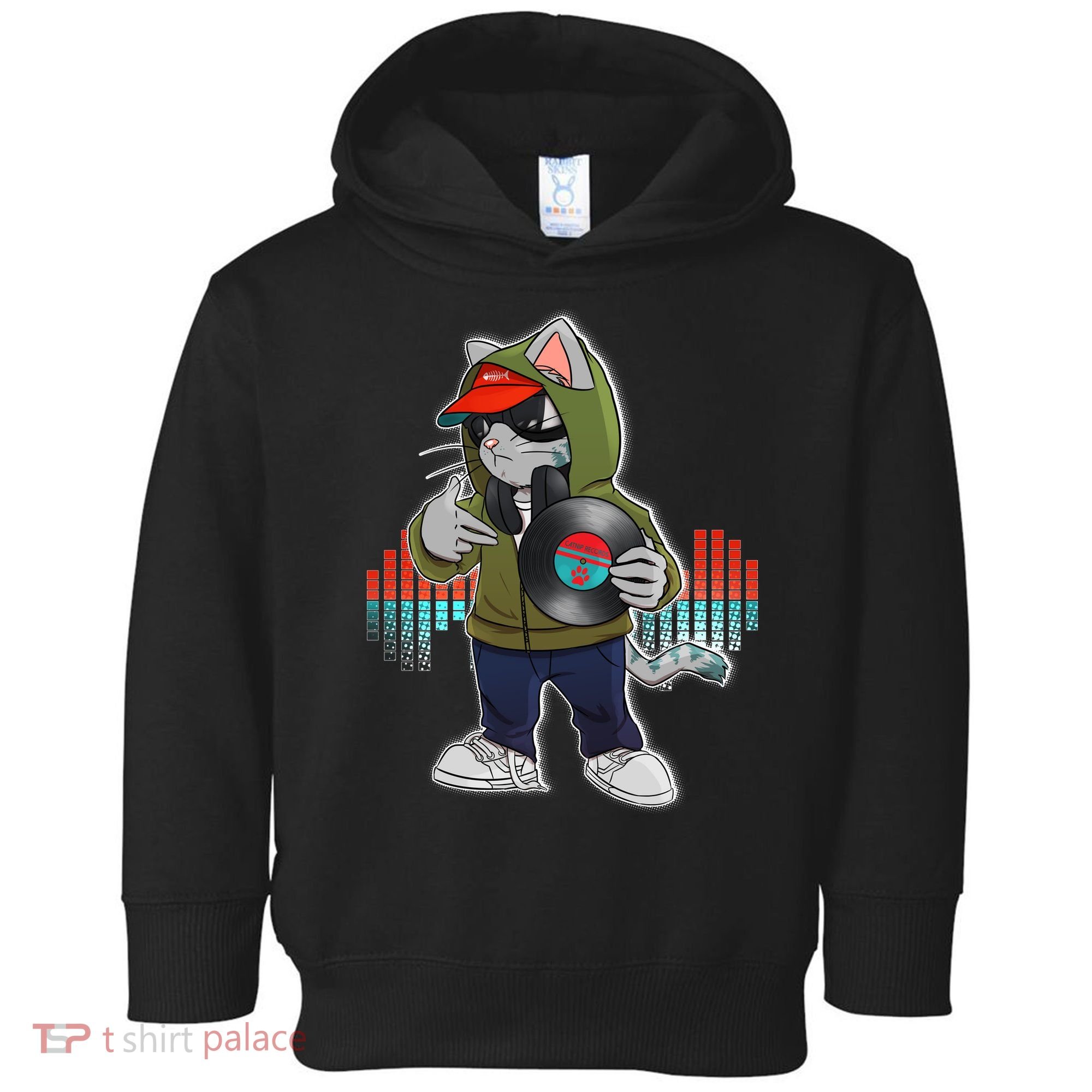 Hip Hop DJ Cat Catnip Records Toddler Hoodie