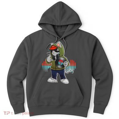 Hip Hop DJ Cat Catnip Records Hoodie