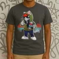 Hip Hop DJ Cat Catnip Records T-Shirt thumb 3