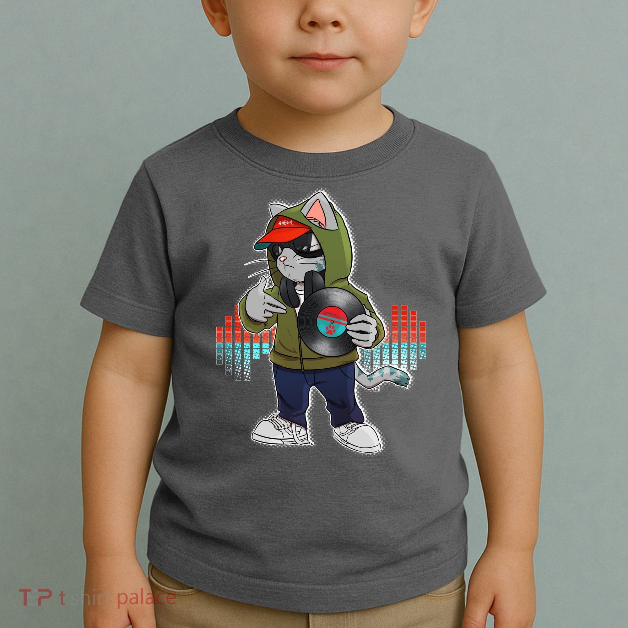 Hip Hop DJ Cat Catnip Records Toddler T-Shirt