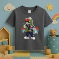 Hip Hop DJ Cat Catnip Records Toddler T-Shirt thumb 3